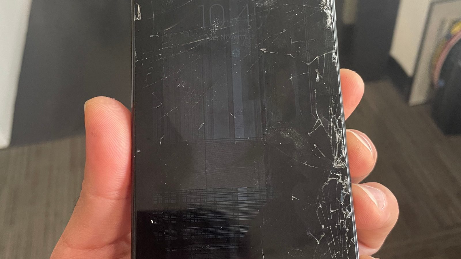 Android phone with damaged display